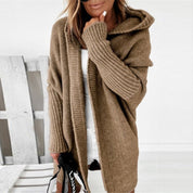 Ivana | Elegant långärmad stickad cardigan för vintern
