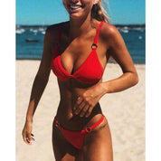 Mia | Stiligt triangel-bikini set för sommarskoj