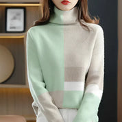 Liza | Mysig tröja med färgaccenter för vintern