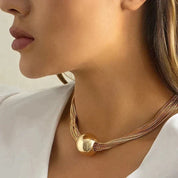 Greta | Glänsande halsband för elegant stil