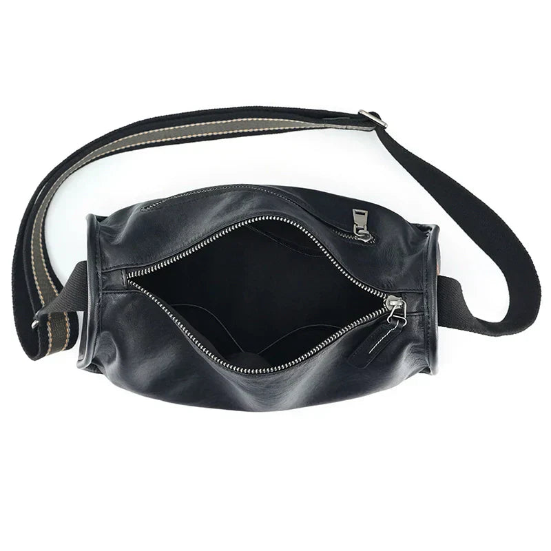 Max | Klassisk läder stadsväska med axelrem