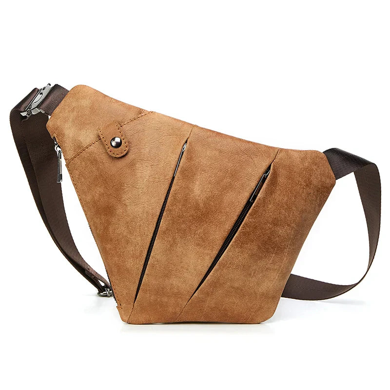 Jaxon | Urban geometrisk läder crossbody-väska