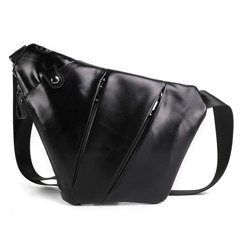 Jaxon | Urban geometrisk läder crossbody-väska