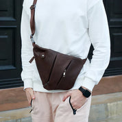 Jaxon | Urban geometrisk läder crossbody-väska