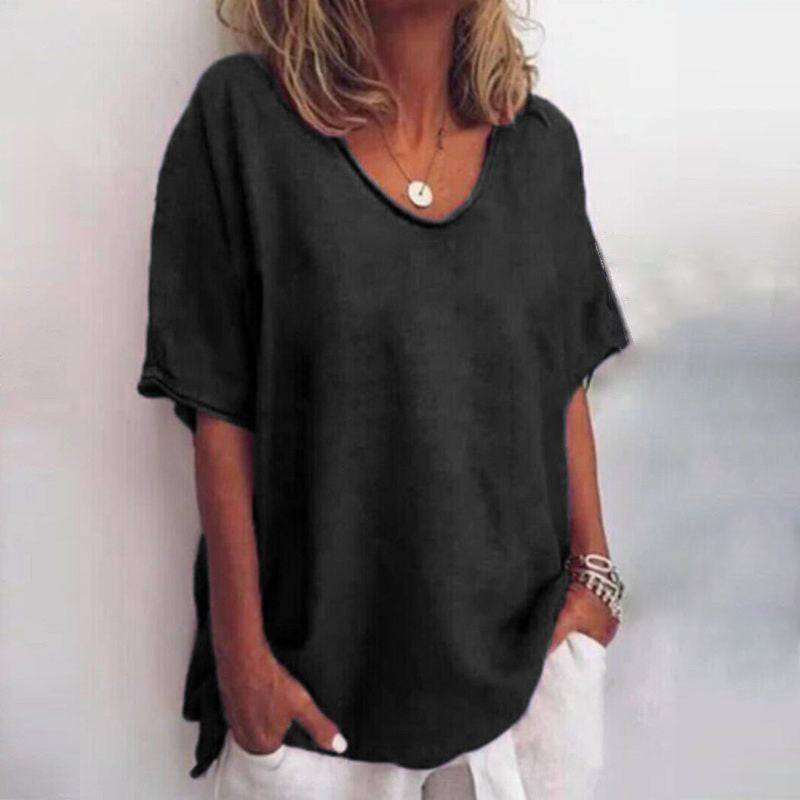 Iris | Mångsidig dam T-shirt med V-ringning