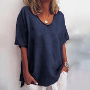 Iris | Mångsidig dam T-shirt med V-ringning
