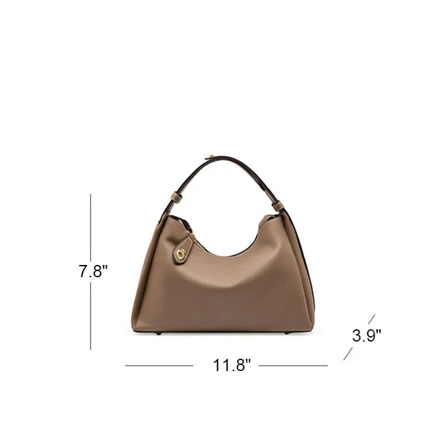 Lila | Mångsidig präglad läder crossbodyväska