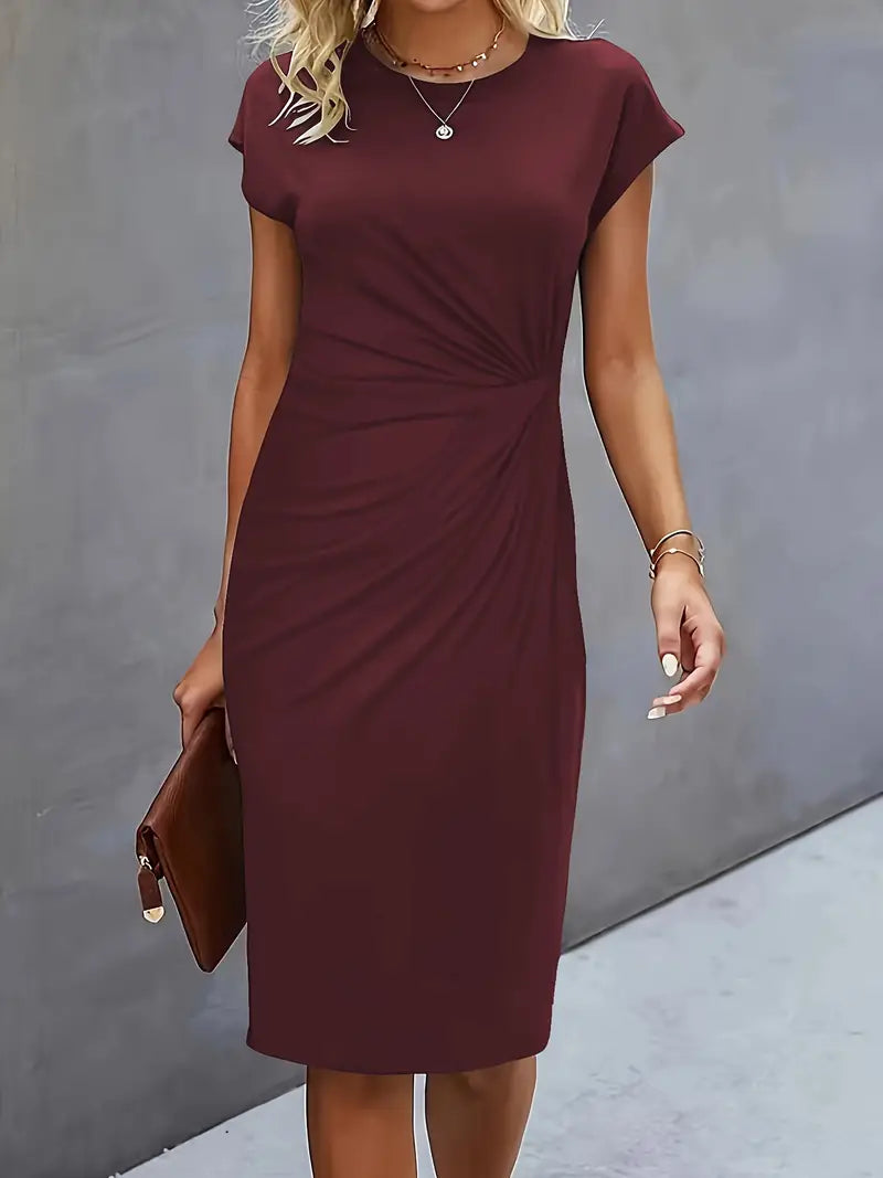 Carla | Rundhalskleid – Unkomplizierte Eleganz für Jeden Anlass