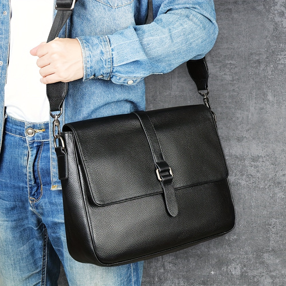 Tom | Leder Messenger axelremsväska