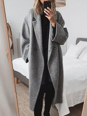 Cely | Bekväm oversize kappa med dubbelknappar