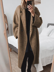 Cely | Bekväm oversize kappa med dubbelknappar