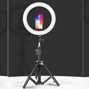 10 -Zoll -LED -Ringlicht mit einstellbarem Stativ und Telefonhalter - ideal für Make -up, Fotografie und Vlogging 2