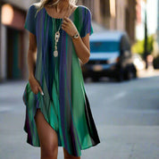 JENNY | Lässiges Boho Gradient Kleid