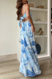 Selene | Elégantes Maxikleid mit Schleifenrücken