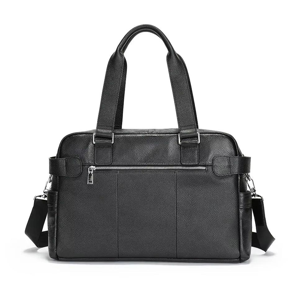 Ethan | Brittisk stil läder laptop- och axelväska