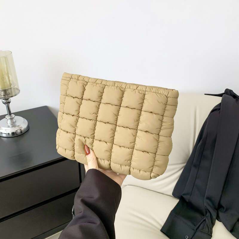 Sophie | Gequiltete Kosmetik-Make-up-Clutch mit Reißverschluss
