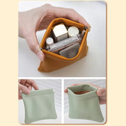 August | Wasserdichtes Lammleder Taschen-Make-up Kosmetiktasche