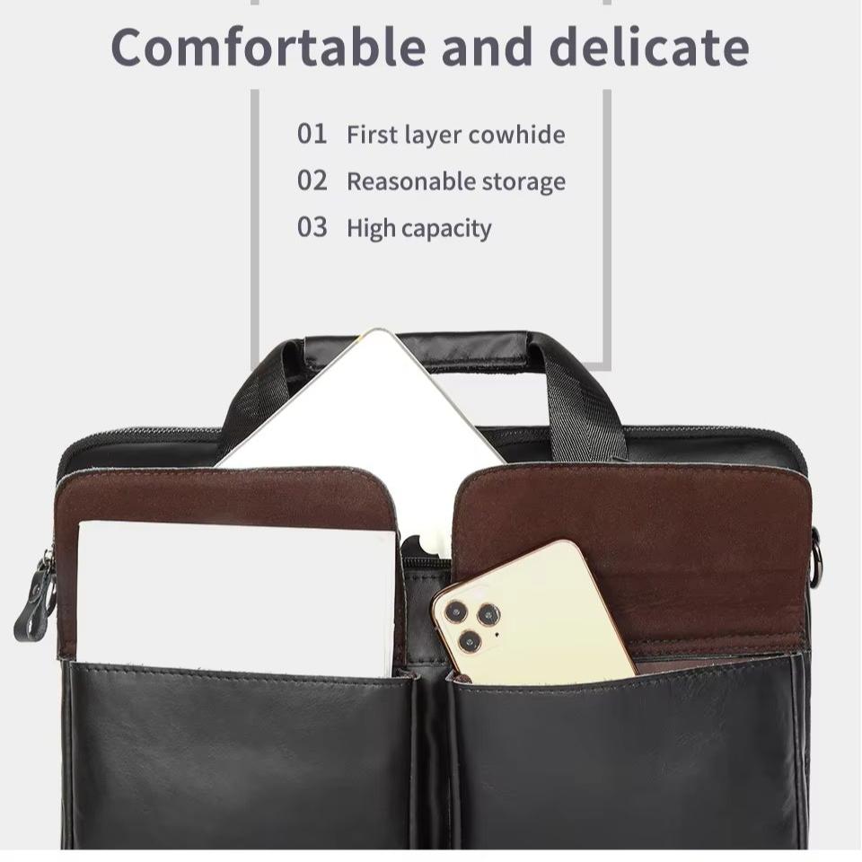 Leo | Stor kapacitet Crossbody Messenger laptopväska