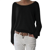 Cassey | Enkel långärmad T-shirt