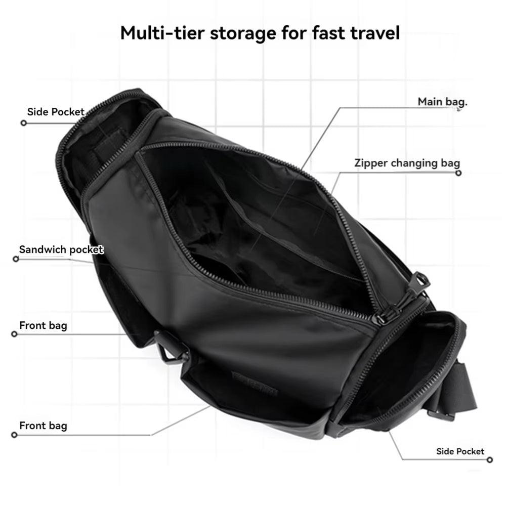 Mason | Herren Große Kapazität Wasserdichte Crossbody Messenger Tasche
