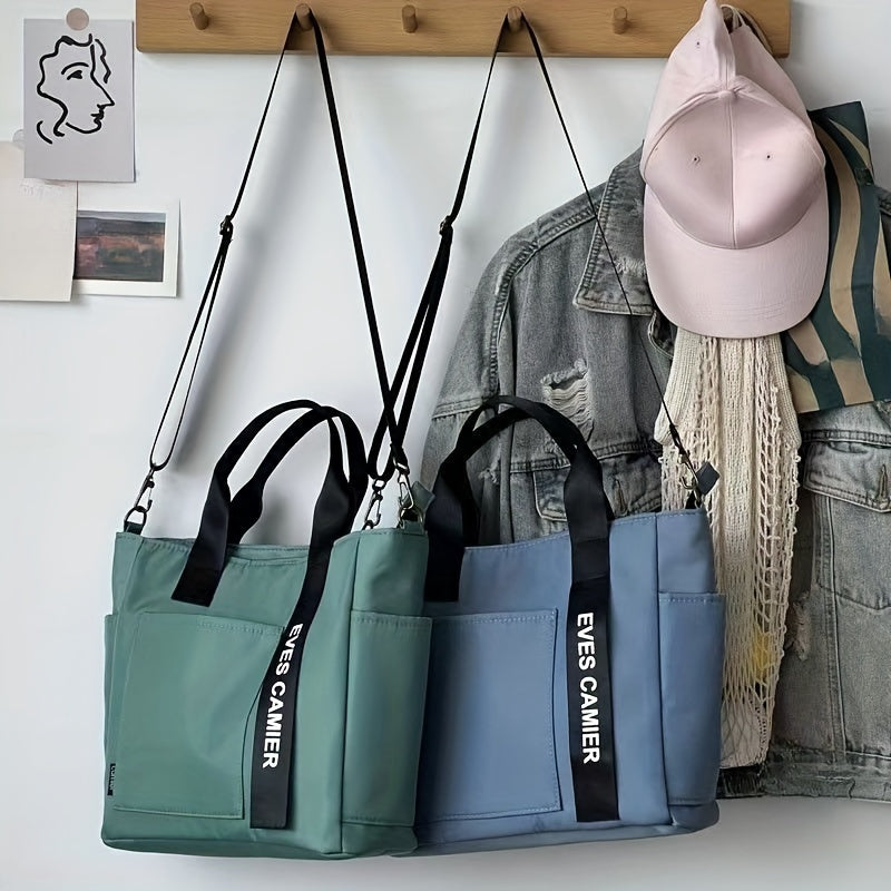Sophie | Canvas axelväska med flera fack