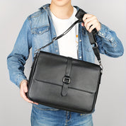 Tom | Leder Messenger axelremsväska