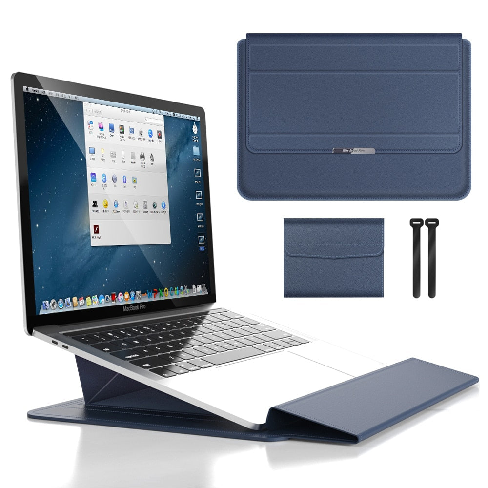 3-in-1 wasserdichte Laptophülle mit schockresistentem Design und Zubehörspeicher-Eleganter MacBook-Koffer für Reise und Büro 2