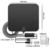 300 Meilen Innenräume Digital Amplified HDTV -Antenne mit Signal -Booster 7