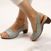 Clara | Bekväma slingback-sandaler med klack för varje dag