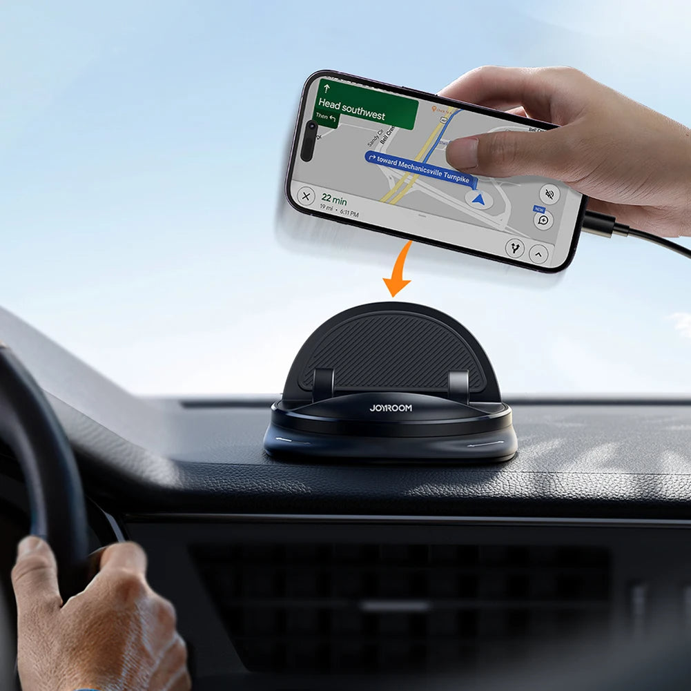 360 ° rotierende Autotelefonhalter-Verstellbare Armaturenbrett- und Luftentlüftungshalterung für Mobiltelefone 4 bis 6,5 Zoll 0