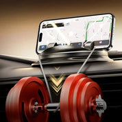 360 ° rotierende Autotelefonhalter-Verstellbare Armaturenbrett- und Luftentlüftungshalterung für Mobiltelefone 4 bis 6,5 Zoll 2