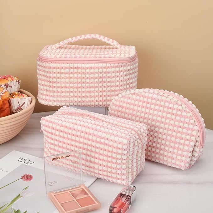 Emily | Stilvolle und vielseitige weiche Cordura Kosmetiktaschen-Set