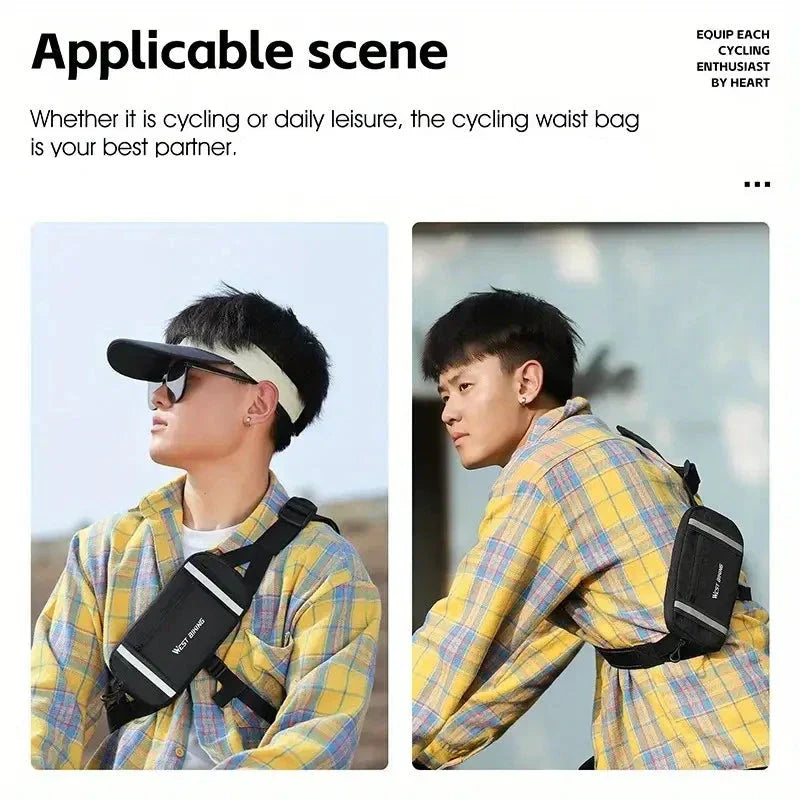 Kai | Reflekterande vattentät cykel crossbody midjeväska