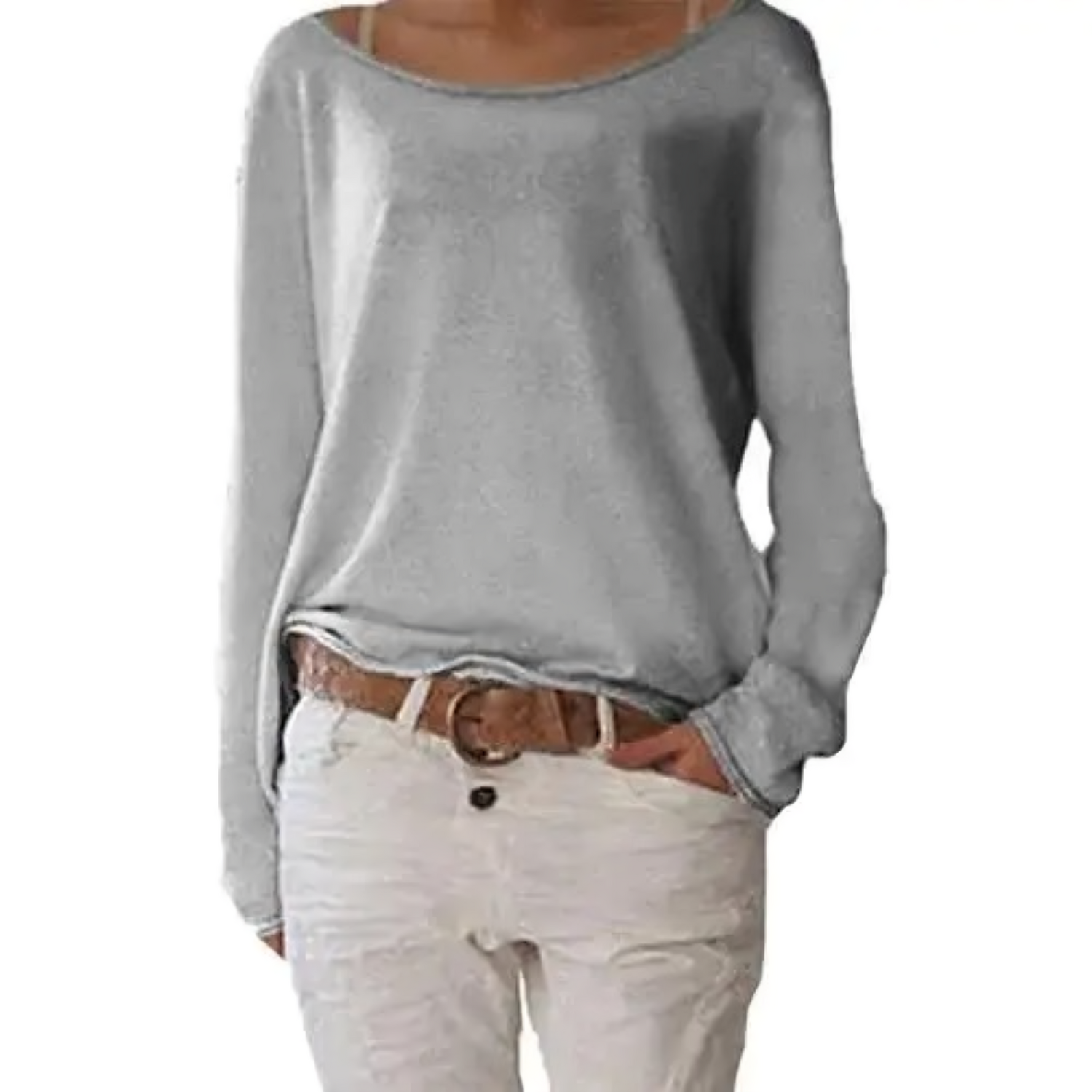 Cassey | Enkel långärmad T-shirt