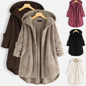 ALEXIS | Unisex Winter Wende-Fleece-Jacke mit Kapuze