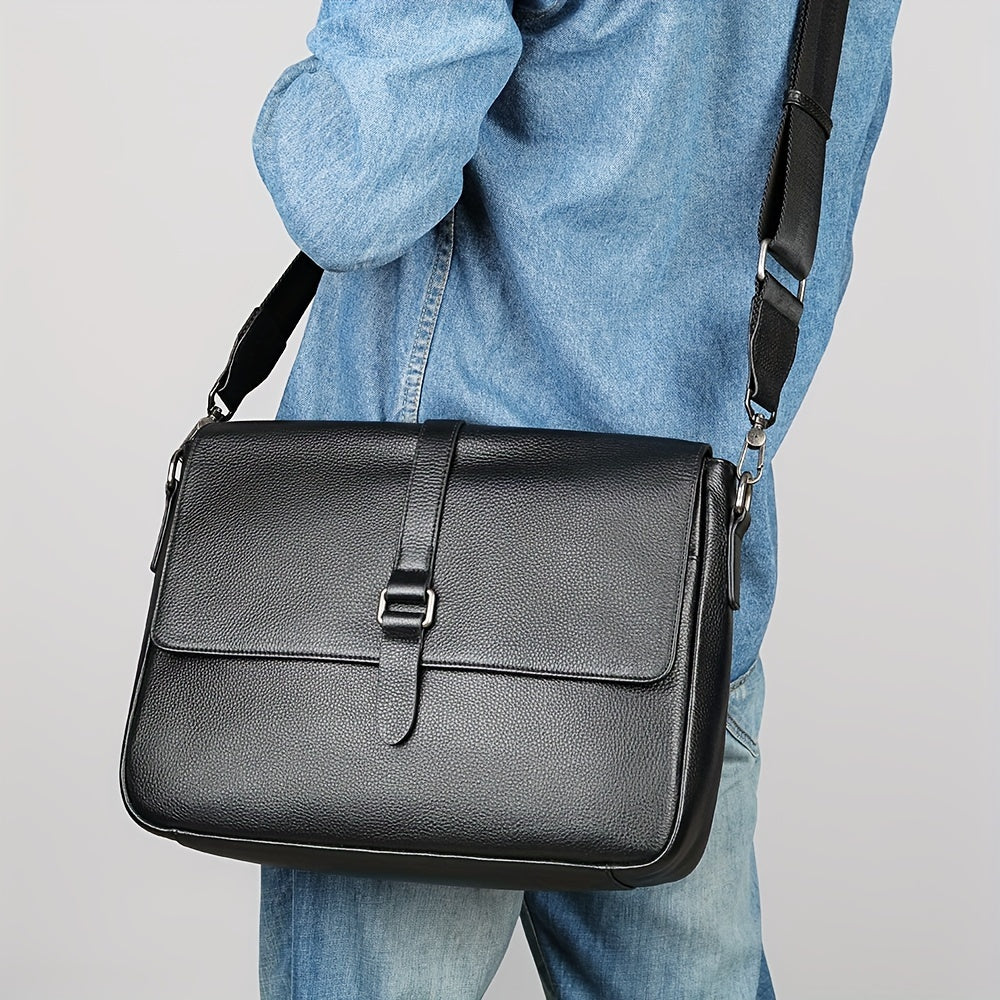 Tom | Leder Messenger axelremsväska