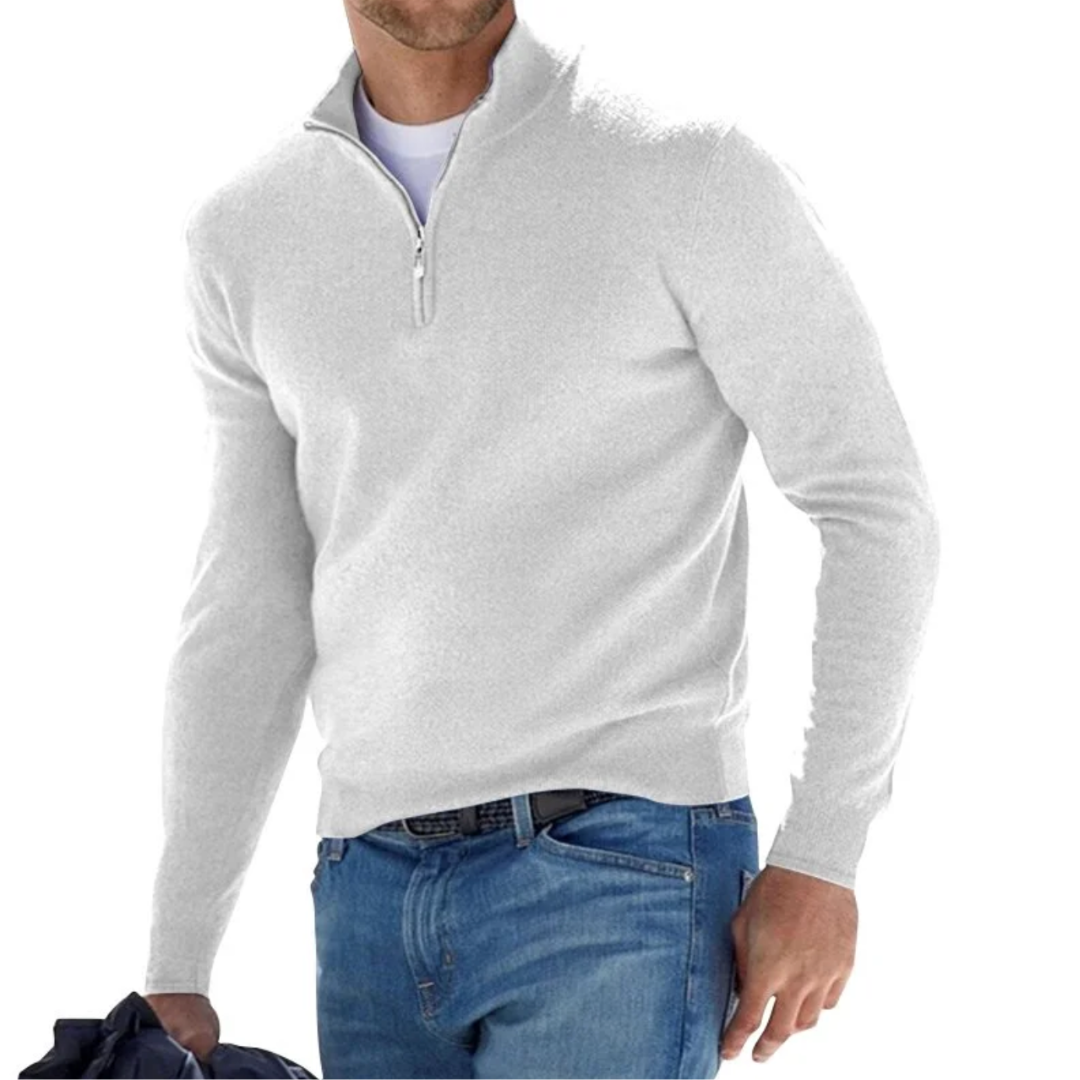 MORRIS | Eleganter und raffinierter Herren-Pullover mit Reißverschluss