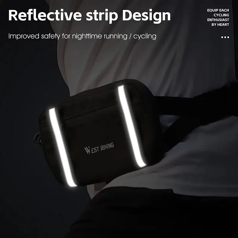 Kai | Reflekterande vattentät cykel crossbody midjeväska
