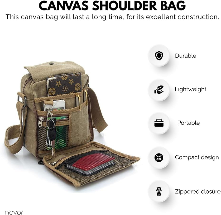 Finn | Canvas Explorer Mini axelväska