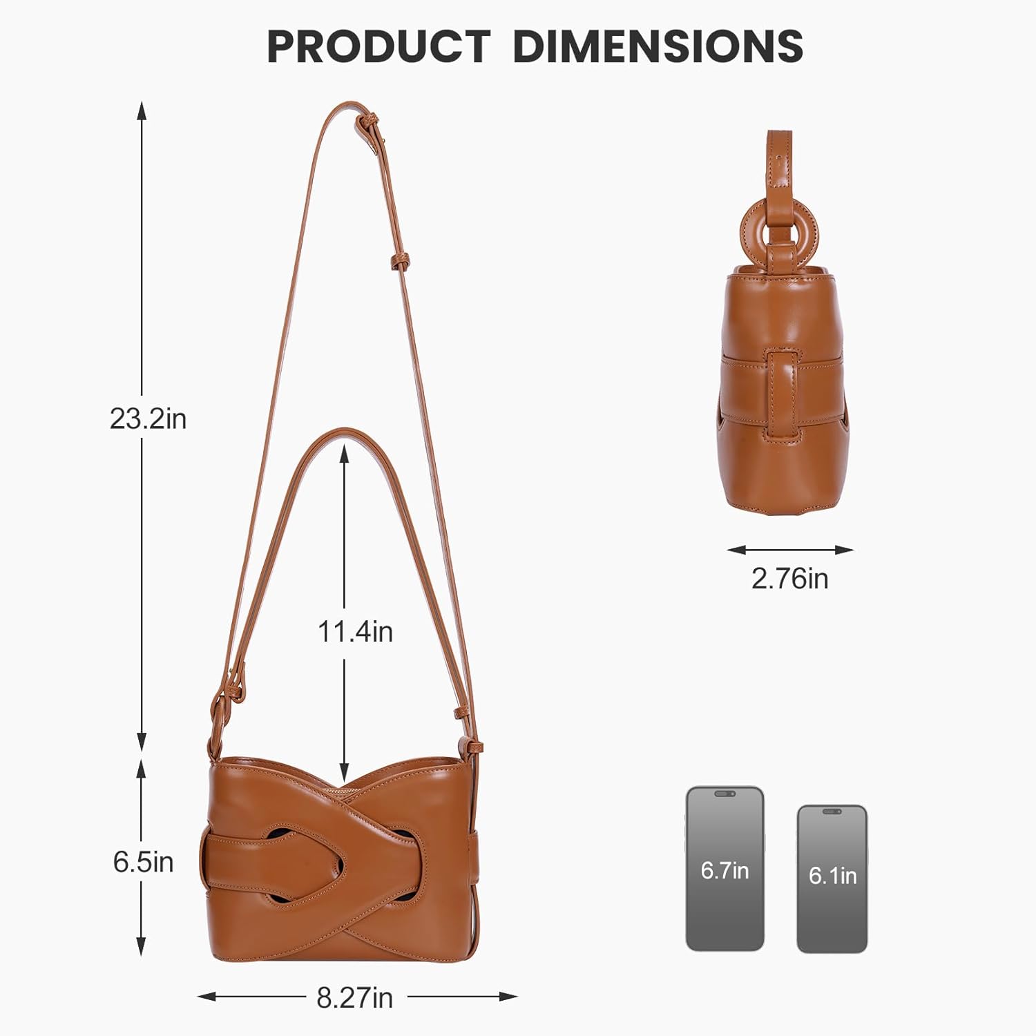 Lana | Vegane Leder Crossbody Emmertas