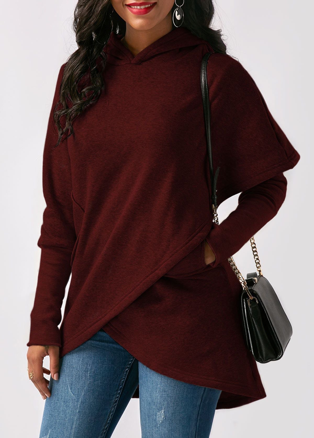 CORNELIA | Trendig asymmetrisk hoodie