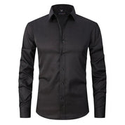LUCA | Klassische Elastische Herrenhemd: Eleganter und Faltenfreier Stil