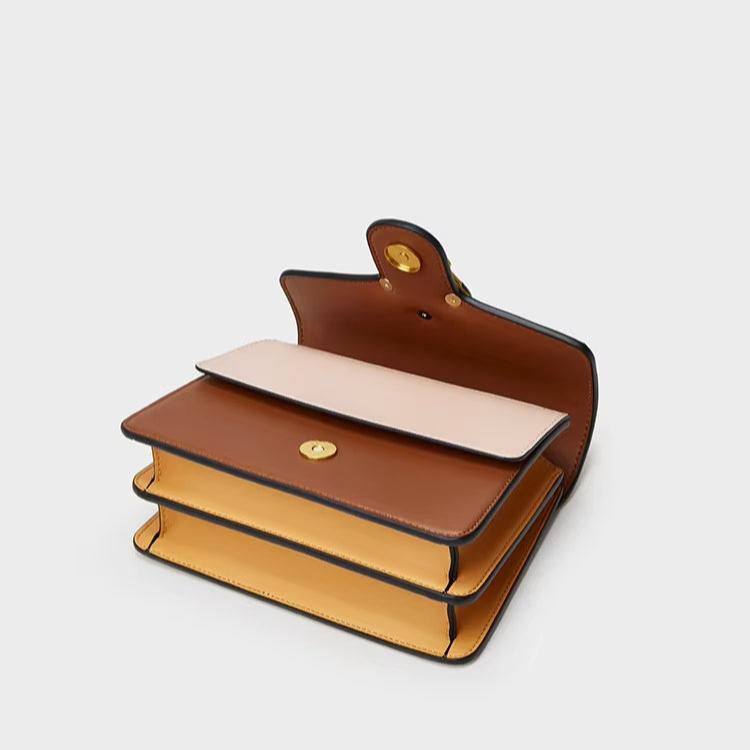 Siena | Vintage färgblock axelväska