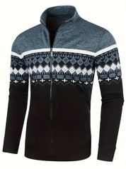Herren Retro-Cardigan aus elegantem elastischen Jersey FRANCHI