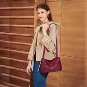 Lana | Wasserdichte Leder Schultertasche