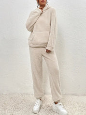 HAILEY | Dam Teddy-Fleece Tvådelat Set