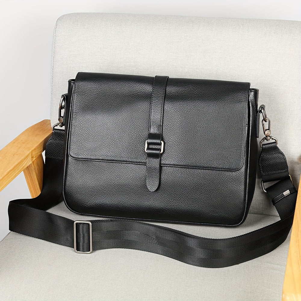 Tom | Leder Messenger axelremsväska