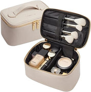 Dalia | Damen Deluxe Leder Reise Kosmetiktasche