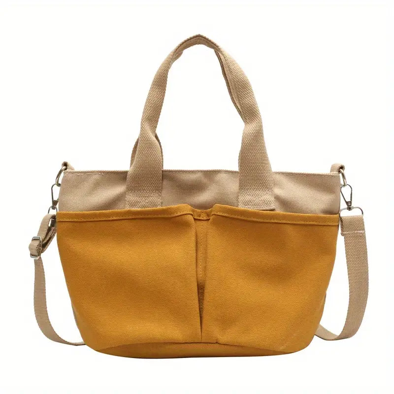 Isabel | Stilren canvas axelväska