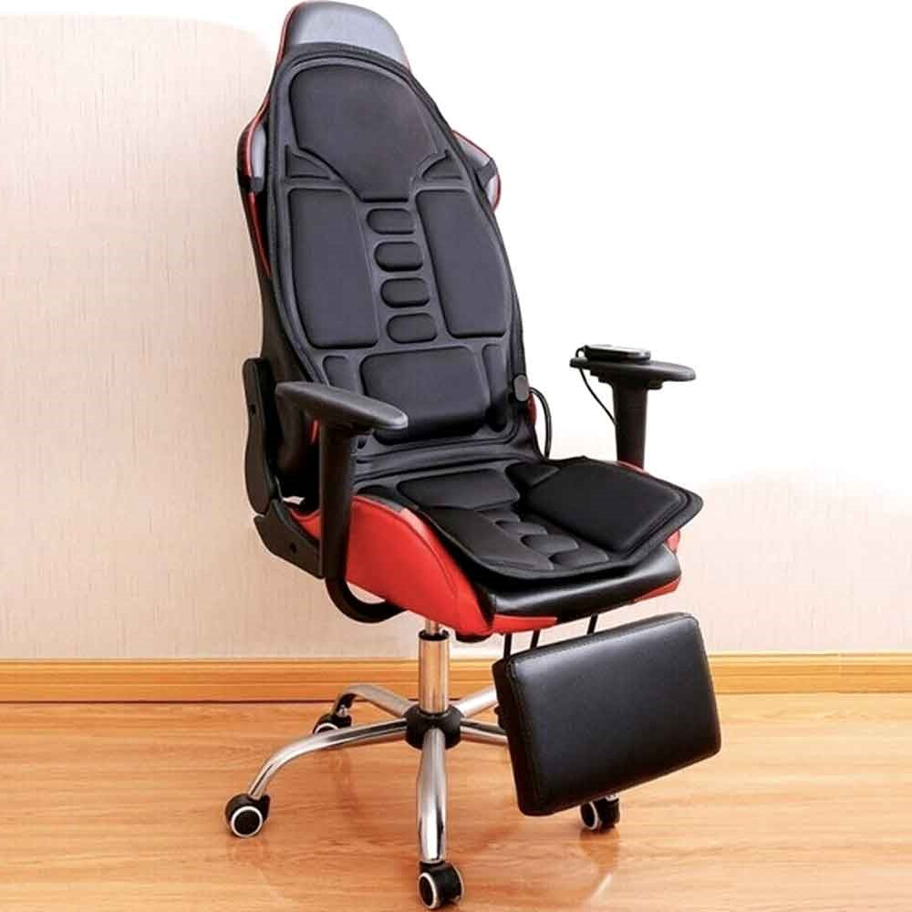 8 Modus -Massage -Stuhlpolster mit beheiztem Nackenkissen für Auto und Zuhause 5